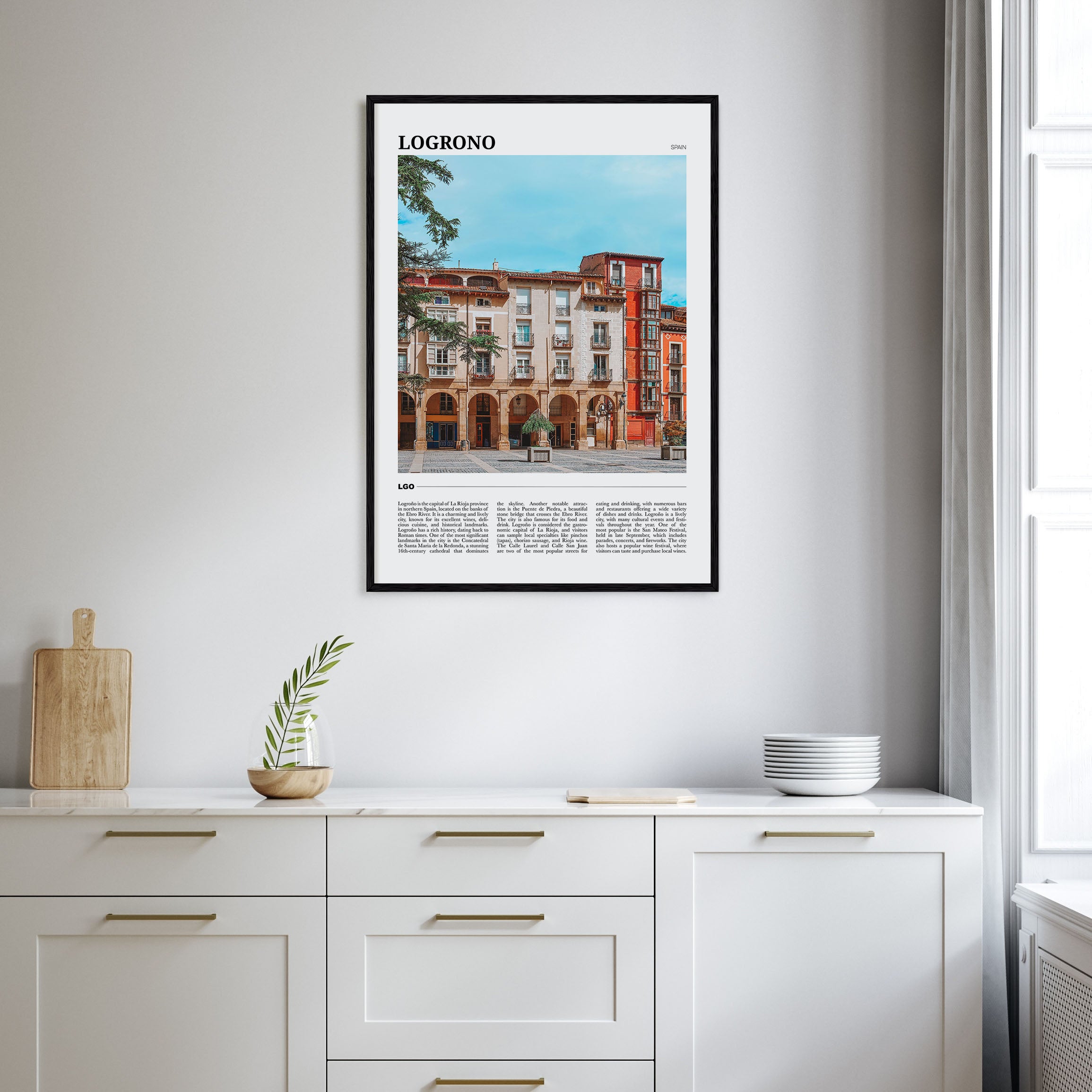 Logroño Travel Color Poster