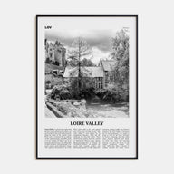 Loire Valley Travel B&W Poster