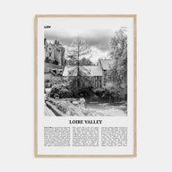 Loire Valley Travel B&W Poster