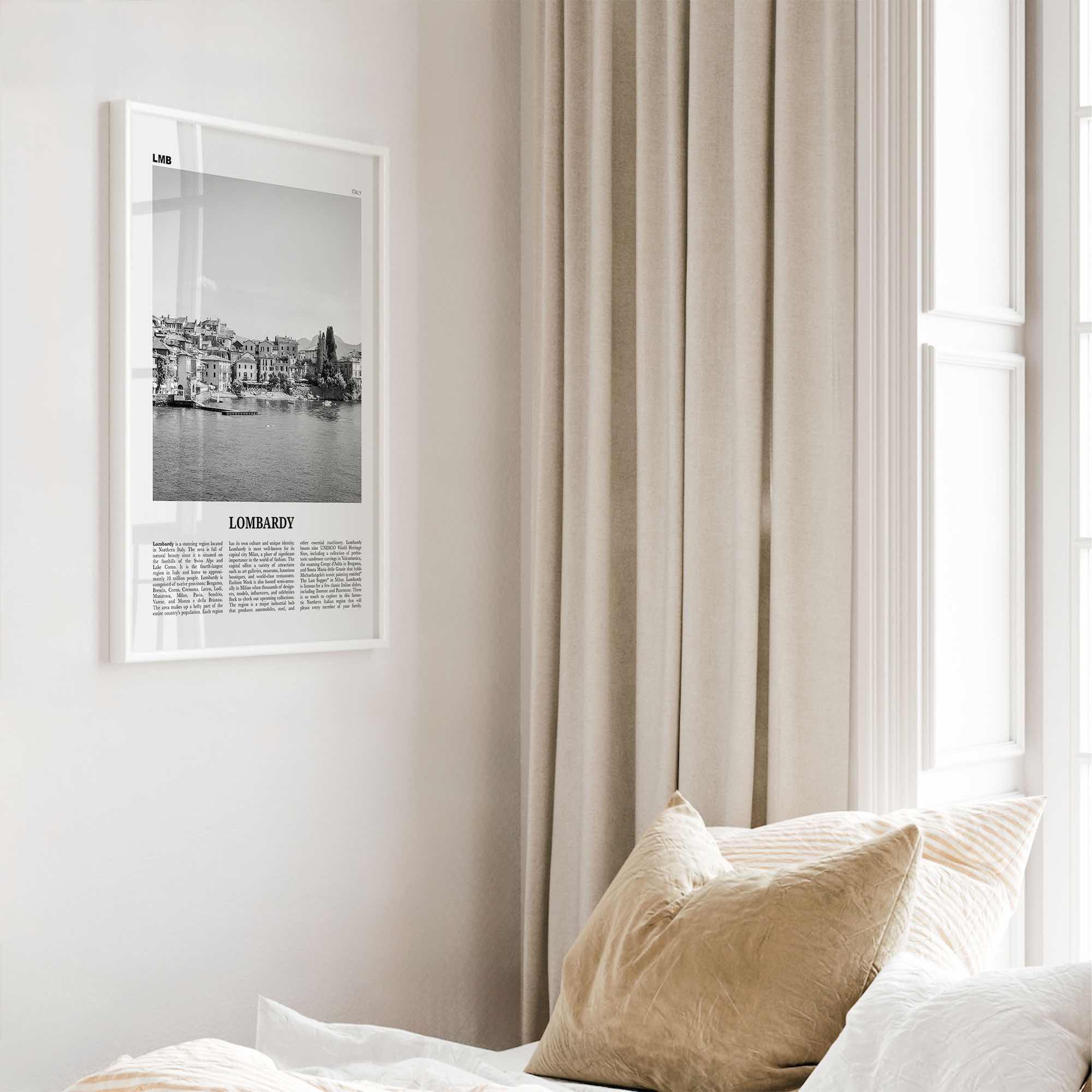 Lombardy Print Black and White, Lombardy Wall Art, Lombardy Poster, Lombardy Photo, Lombardy Wall Decor, Italy, italia, Lombardia, Milan