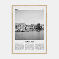 Lombardy Travel B&W Poster