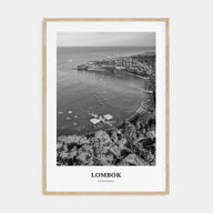 Lombok Portrait B&W Poster