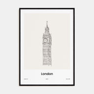 London Drawn No 2 Poster