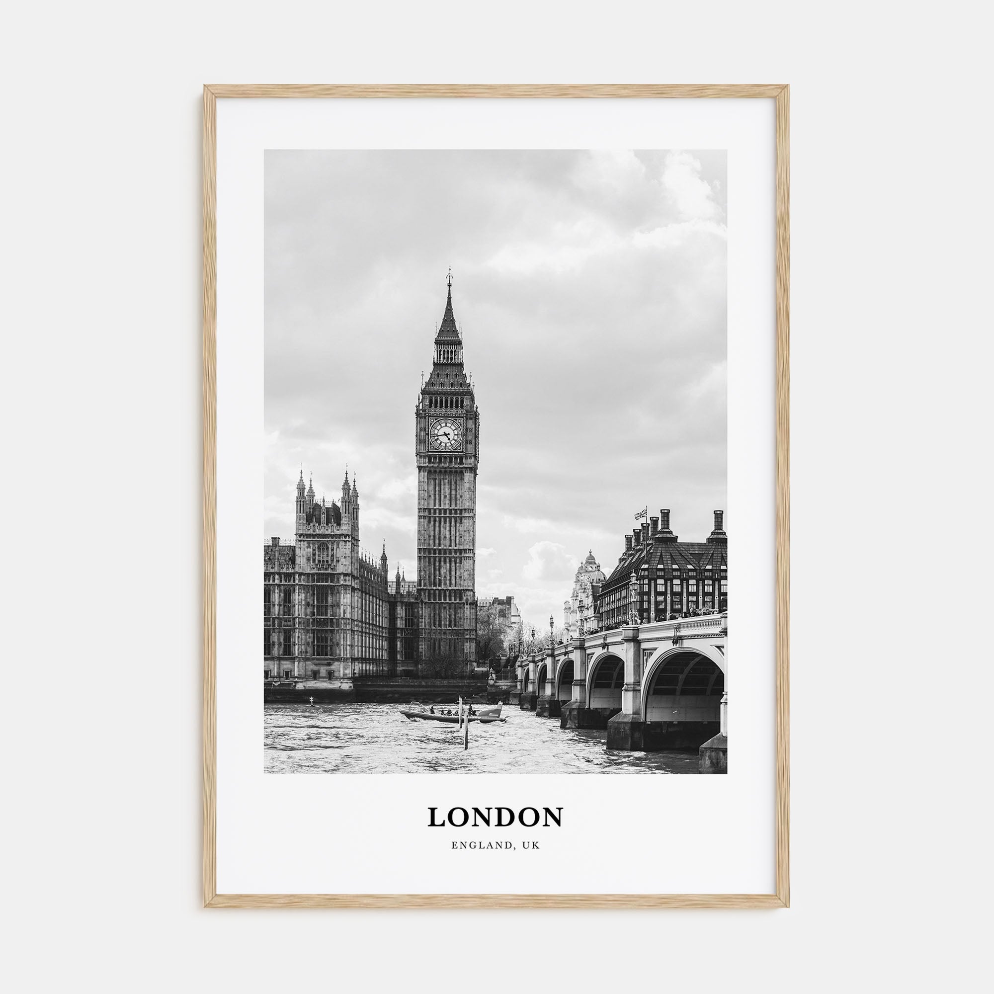 London Portrait B&W No 1 Poster
