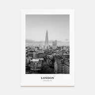 London Portrait B&W No 2 Poster