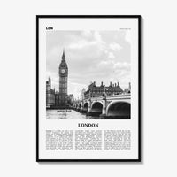 London Print Black and White No 1, London Wall Art, London Poster, London Photo, London Wall Decor, England, UK United Kingdom Europe