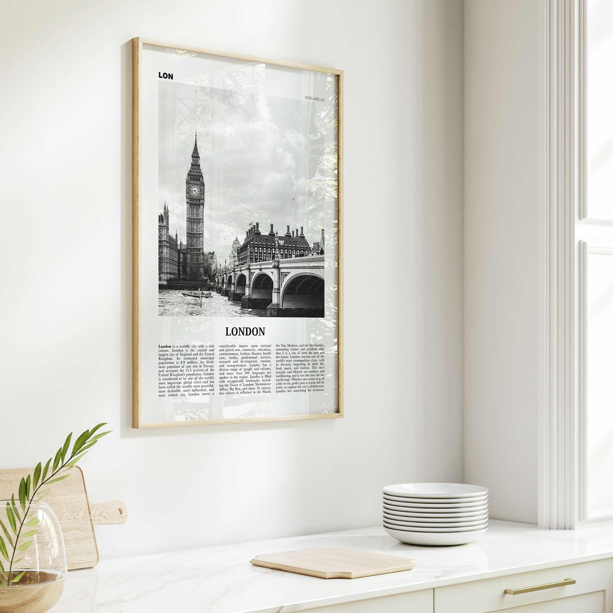 London Print Black and White No 1, London Wall Art, London Poster, London Photo, London Wall Decor, England, UK United Kingdom Europe