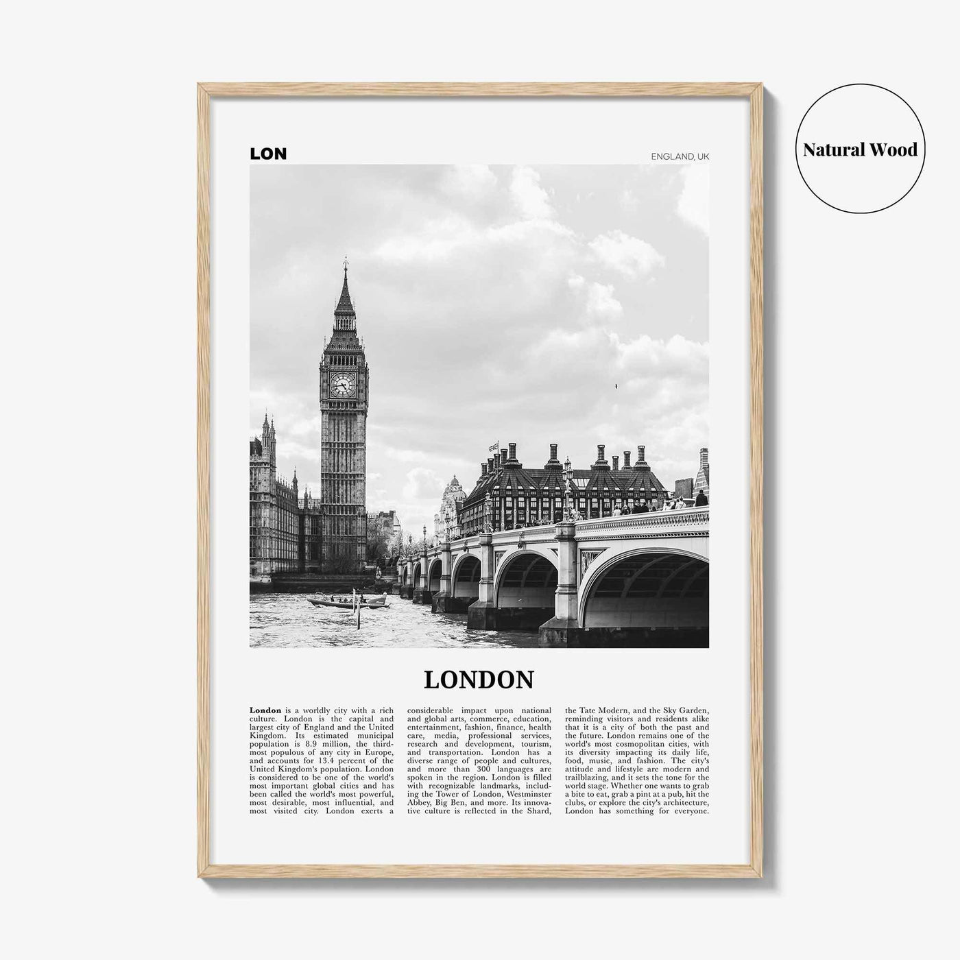 London Print Black and White No 1, London Wall Art, London Poster, London Photo, London Wall Decor, England, UK United Kingdom Europe