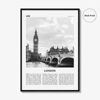 London Print Black and White No 1, London Wall Art, London Poster, London Photo, London Wall Decor, England, UK United Kingdom Europe