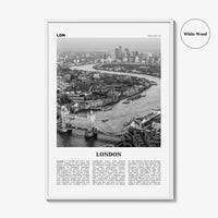 London Print Black and White No 2, London Wall Art, London Poster, London Photo, Tower Bridge, Elizabeth Tower, England, UK United Kingdom