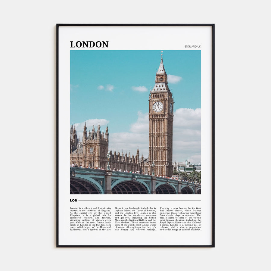 London Travel Color No 2 Poster