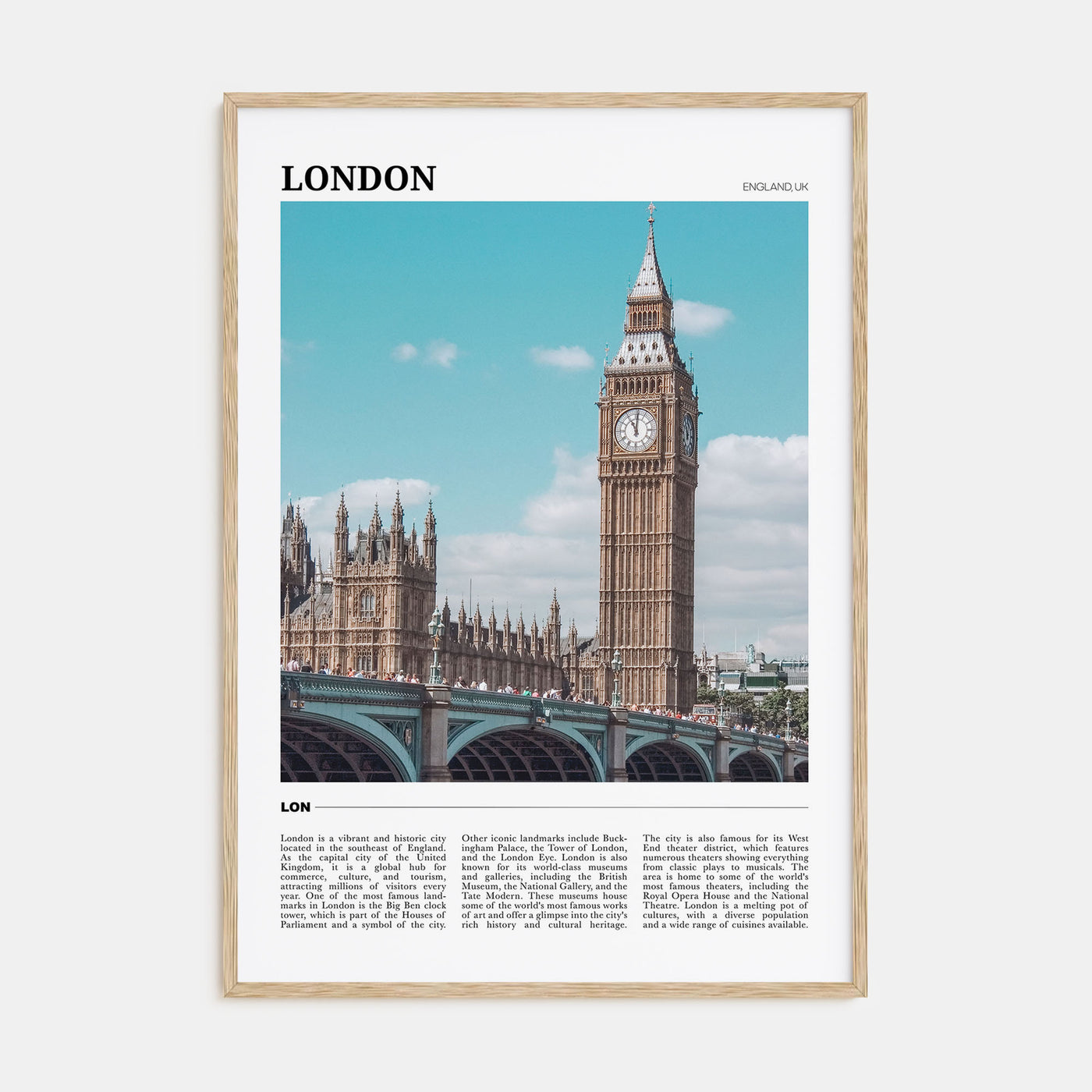 London Travel Color No 2 Poster