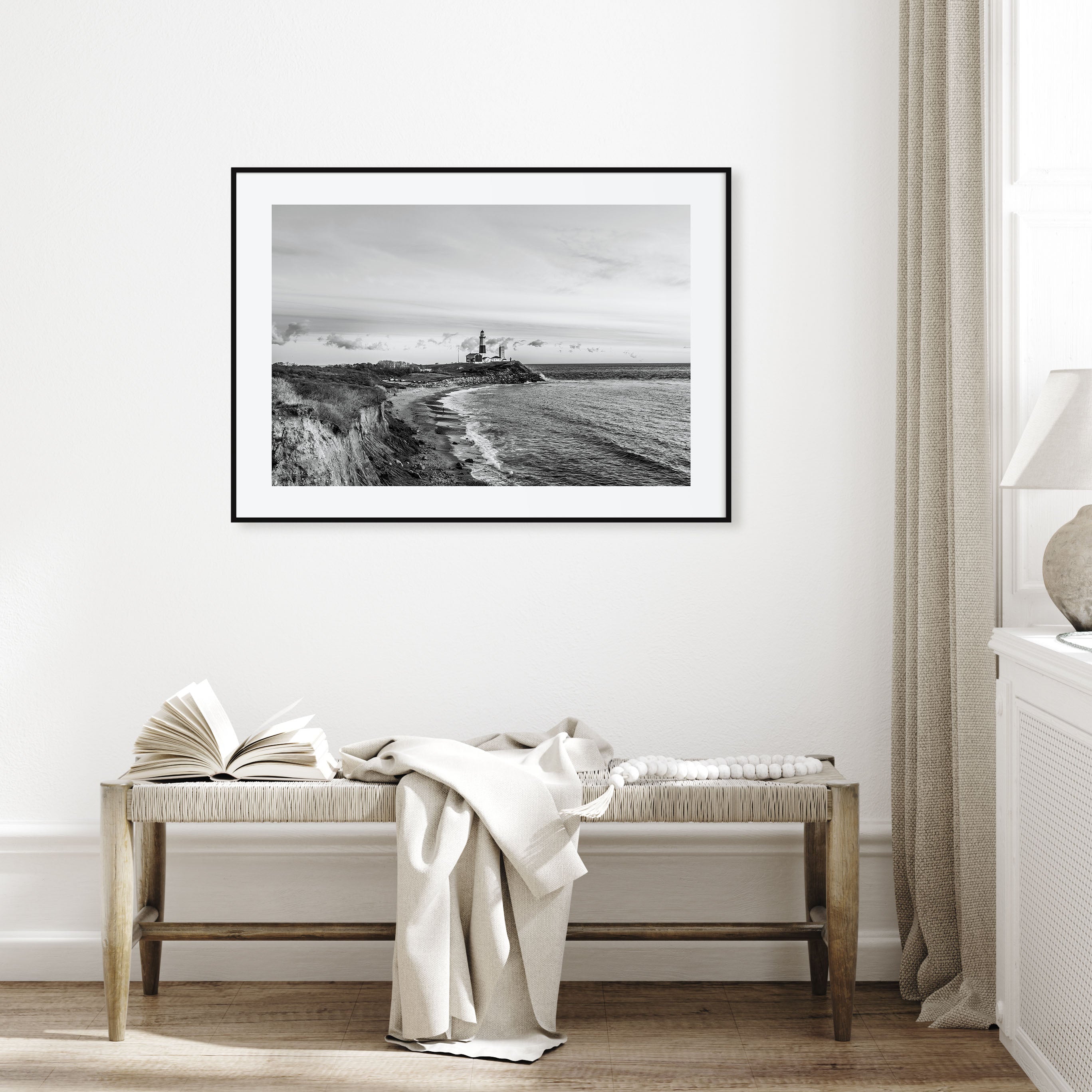 Long Beach Island Landscape B&W Poster