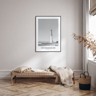 Long Beach Island Portrait B&W Poster