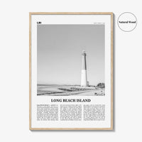 Long Beach Island Print Black and White, Long Beach Island Wall Art, Long Beach Island Poster, Long Beach Photo, New Jersey, USA
