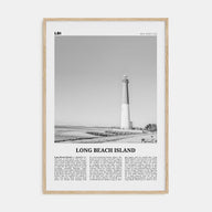 Long Beach Island Travel B&W Poster