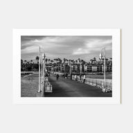 Long Beach Landscape B&W Poster