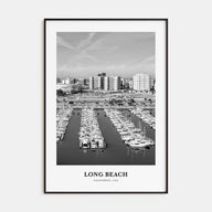 Long Beach Portrait B&W No 2 Poster