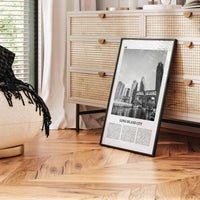 Long Island City Print Black and White, Long Island City Wall Art, Long Island City Poster, Long Island City Photo, Queens, New York, USA