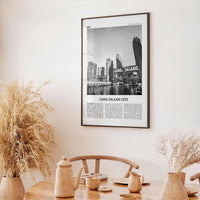 Long Island City Print Black and White, Long Island City Wall Art, Long Island City Poster, Long Island City Photo, Queens, New York, USA
