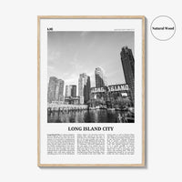 Long Island City Print Black and White, Long Island City Wall Art, Long Island City Poster, Long Island City Photo, Queens, New York, USA