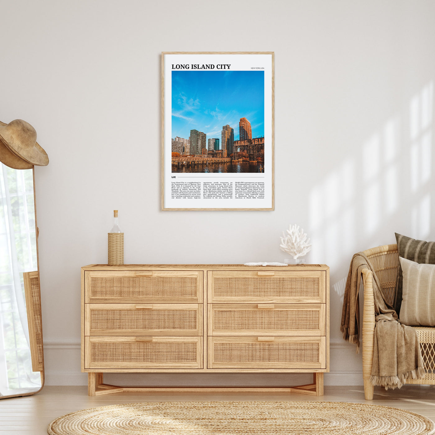 Long Island City Travel Color Poster