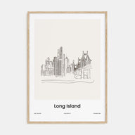 Long Island Drawn Poster