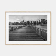 Long Island Landscape B&W Poster