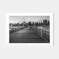 Long Island Landscape B&W Poster