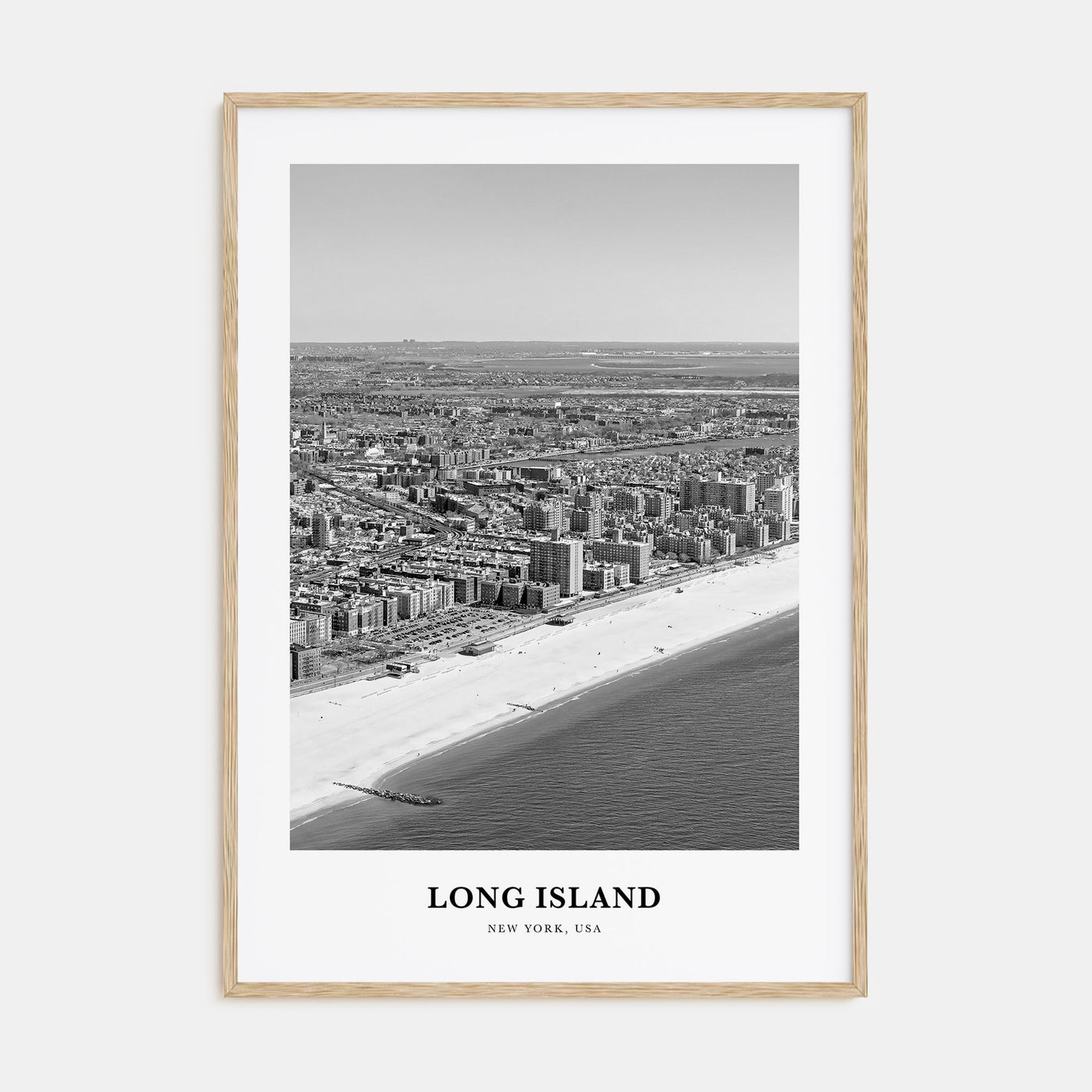 Long Island Portrait B&W No 2 Poster
