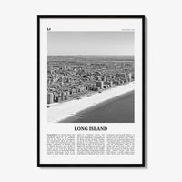 Long Island Print Black and White No 1, Long Island Wall Art, Long Island Poster, Long Island Photo, New York, USA, United States