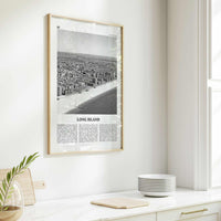 Long Island Print Black and White No 1, Long Island Wall Art, Long Island Poster, Long Island Photo, New York, USA, United States