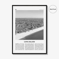 Long Island Print Black and White No 1, Long Island Wall Art, Long Island Poster, Long Island Photo, New York, USA, United States