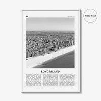 Long Island Print Black and White No 1, Long Island Wall Art, Long Island Poster, Long Island Photo, New York, USA, United States