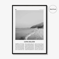Long Island Print Black and White No 2, Long Island Wall Art, Long Island Poster, Long Island Photo, New York, USA, United States