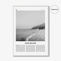 Long Island Print Black and White No 2, Long Island Wall Art, Long Island Poster, Long Island Photo, New York, USA, United States