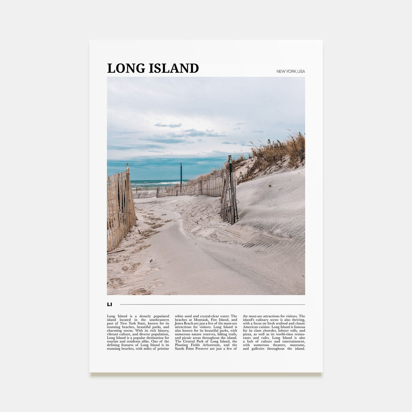 Long Island Travel Color No 2 Poster
