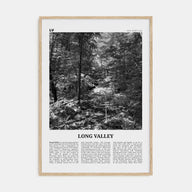 Long Valley Travel B&W Poster