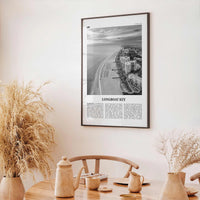 Longboat Key Print Black and White, Longboat Key Wall Art, Longboat Key Poster, Longboat Key Photo, Longboat Key Wall Décor, Longboat Map
