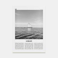 Lorain Travel B&W Poster
