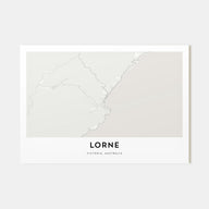 Lorne Map Landscape Poster