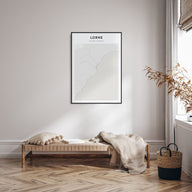 Lorne Map Portrait Poster