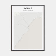 Lorne Map Portrait Poster