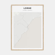 Lorne Map Portrait Poster