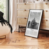 Lorraine Print Black and White, Lorraine Wall Art, Lorraine Poster, Lorraine Photo, Lorraine Wall Décor, Lorraine Map, France