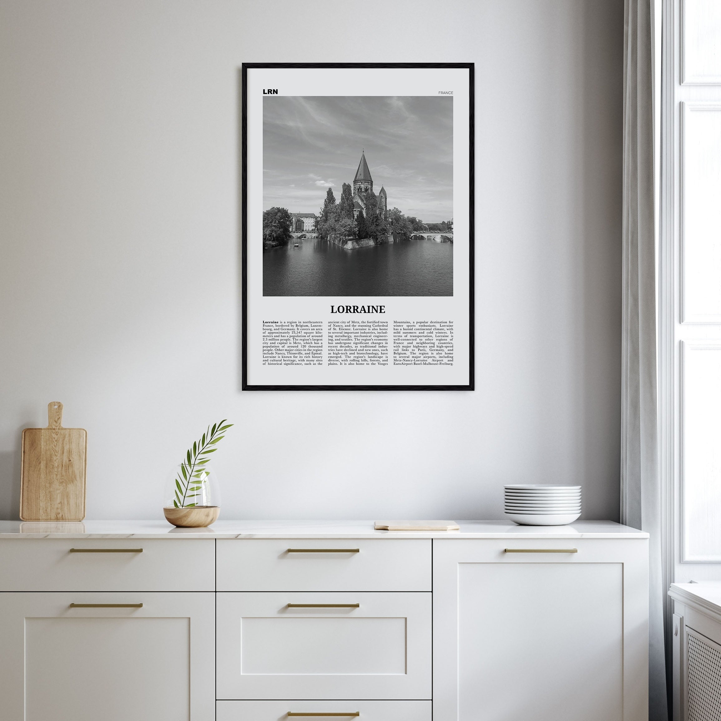 Lorraine Travel B&W Poster