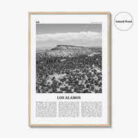 Los Alamos Print Black and White, Los Alamos Wall Art, Los Alamos Poster, Los Alamos Photo, Los Alamos Décor, Los Alamos Map, New Mexico USA