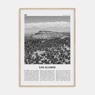 Los Alamos Travel B&W Poster