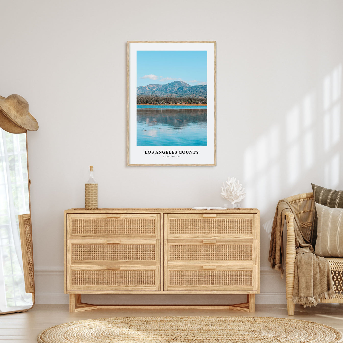 Los Angeles County Portrait Color Poster