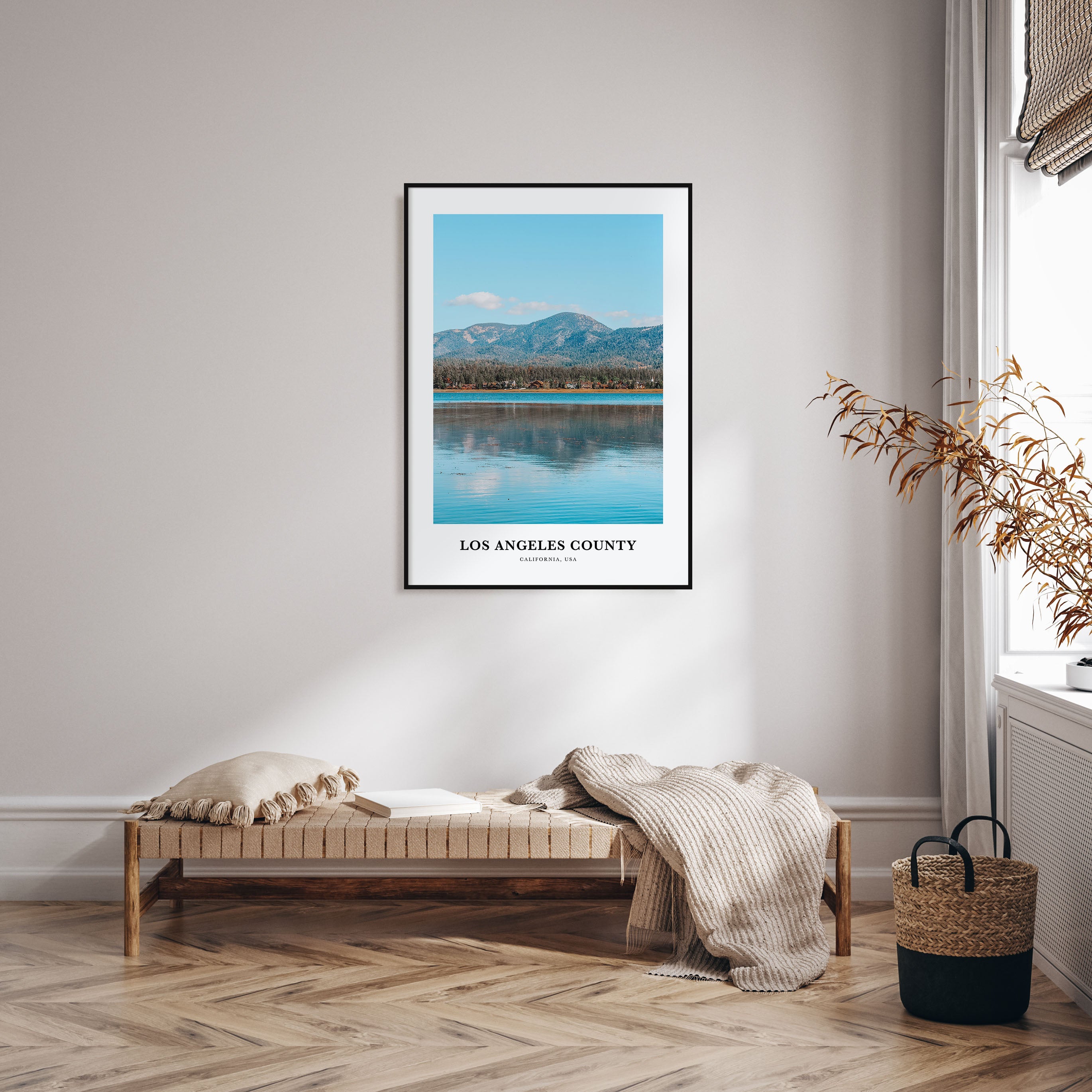 Los Angeles County Portrait Color Poster